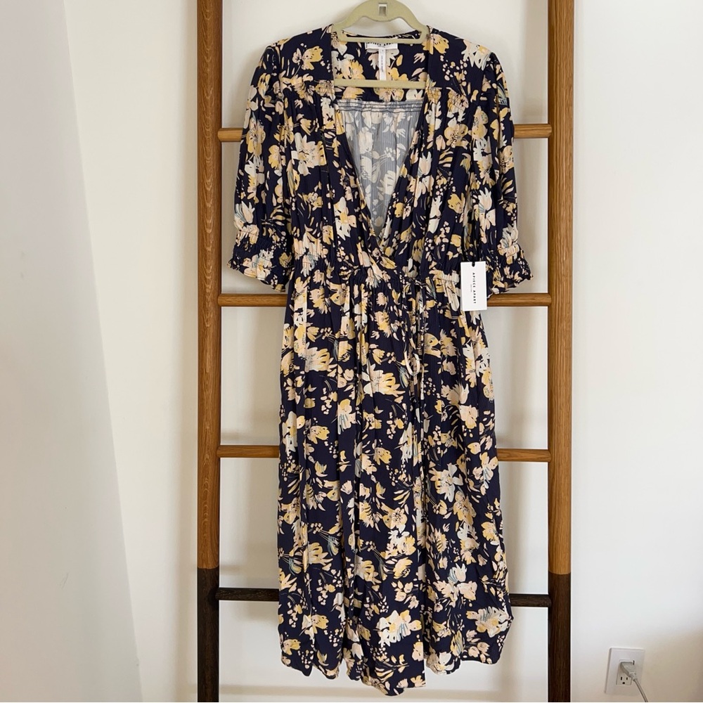 Apiece Apart - Floral Navy Dress